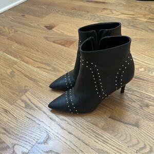 Calvin Klein Studded Black Ankle Boots